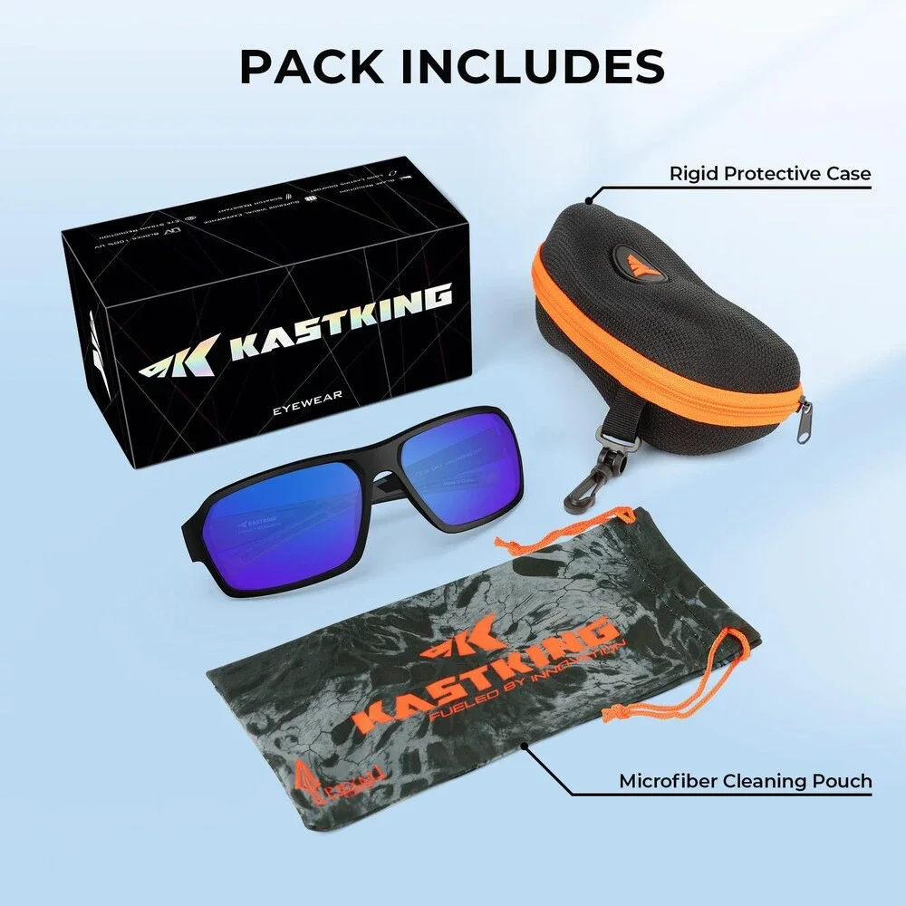 KastKing Chippewa Polarized Sunglasses UV400 Protection Full Wrap 10mm TAC